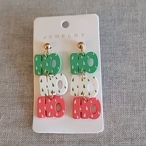 Dangling HO HO HO Earrings
